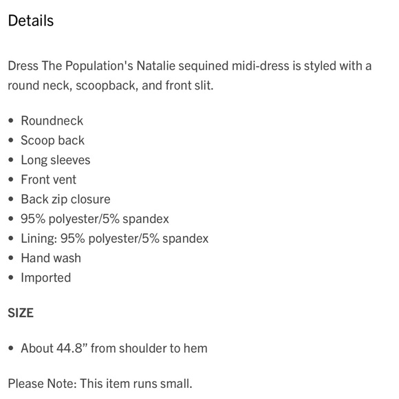 Elegant Black Sequin Dress by Dress The Population - Picture 3 of 7